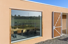 LAB architectes, vestiaires, Irvillac, 29